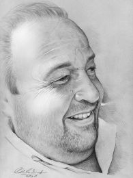 Férfi portré - ceruza rajz